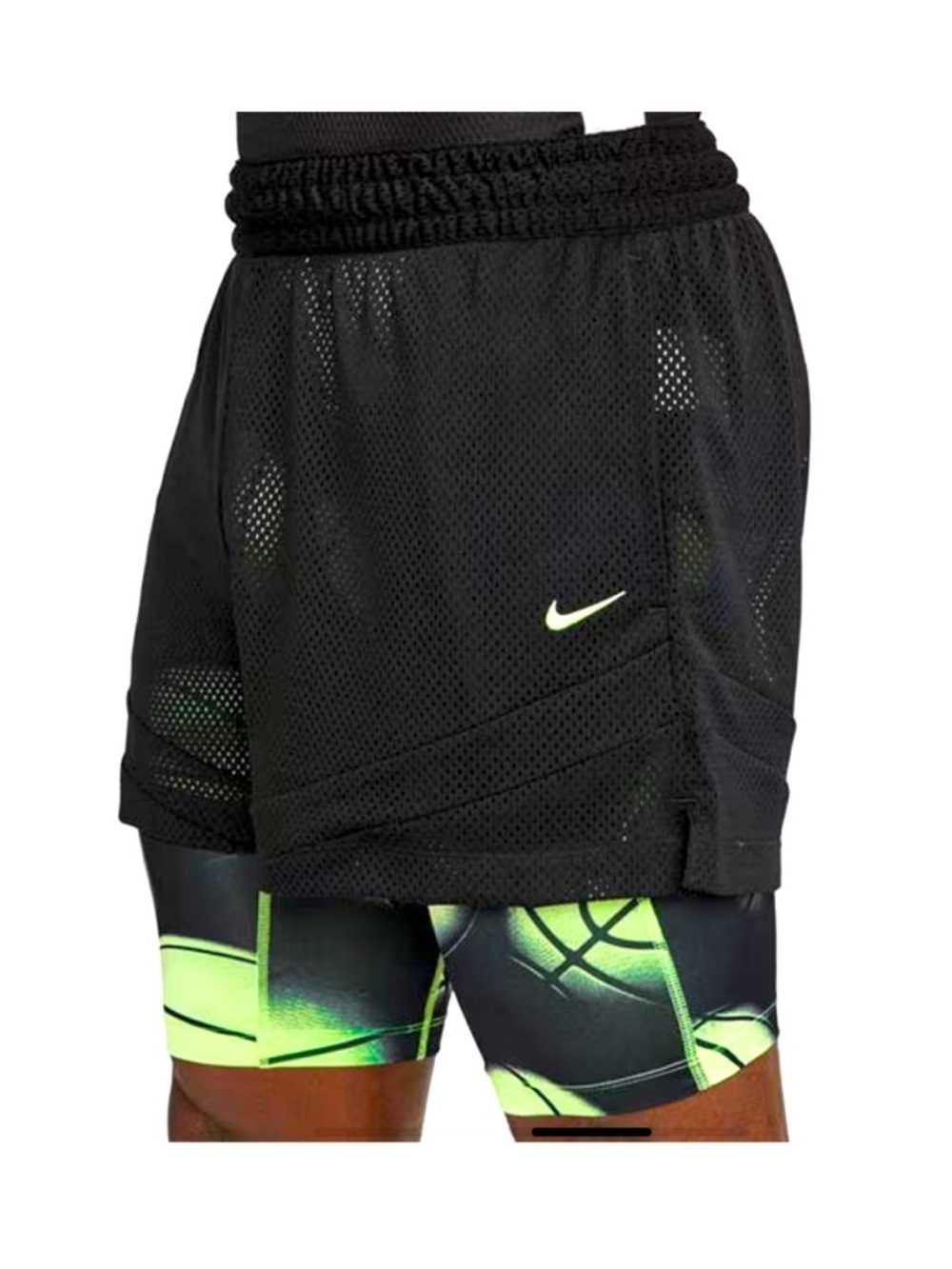 Nike Men's Ja Dri-FIT 2-in-1 4" Basketball Shorts Black Volt Sz 3XL